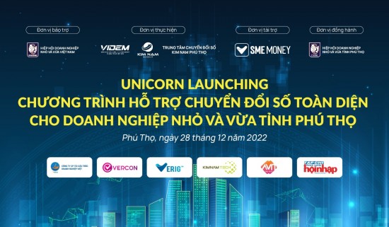 Kim Nam Group tài trợ hơn 1 tỷ đồng chuyển đổi số cho SME tỉnh Phú Thọ thông qua dự án Unicorn Launching